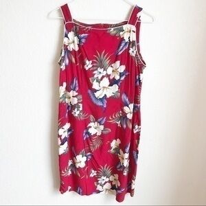 Vintage Tropical Hawaiian Red Dress Size M, Gary’s Island
